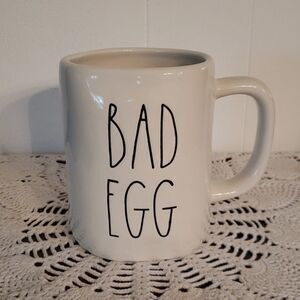 EUC Rae Dunn Coffee Mug - "BAD EGG"